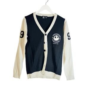 Disney Nightmare Before Christmas Jack Skellington Cardigan Sweater S